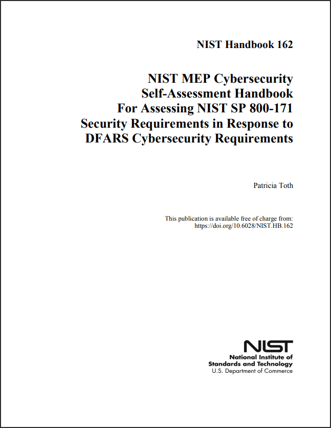 DFARS NIST SP 800-171 Self Assessment Handbook