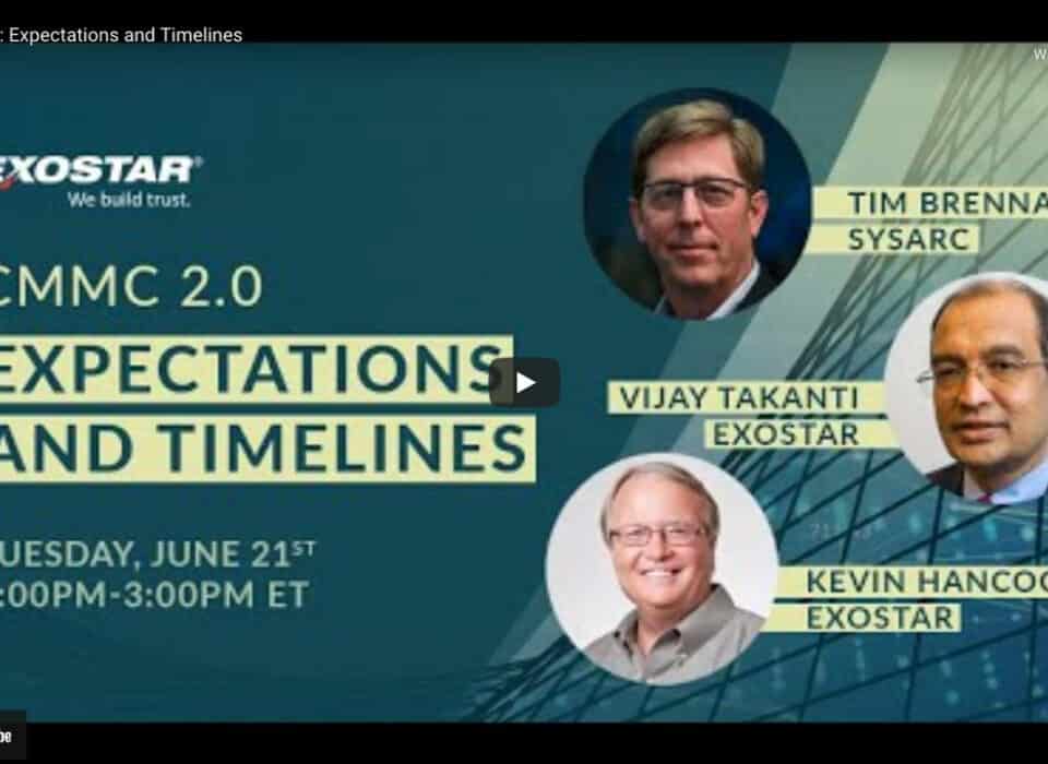 Thumbnail image for the video, "CMMC 2.0: Expections and Timelines"